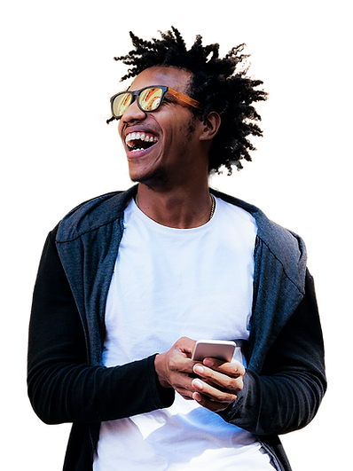 alt="Foto hombre con movil - Tiendabandera.com - Marketing"